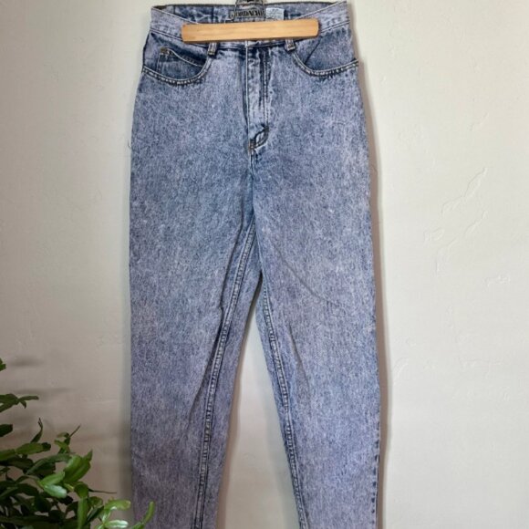 80's Jordace Acid Wash Zip Ankle Denim Jeans Size 28 x 26 - Picture 3 of 8